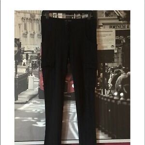 𝅺euc Theory cargo pocket skinny pants sz 4 black